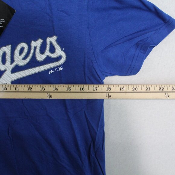Majestic Men Blue Tee Shirt Los Angeles Dodgers Men 99 Ryu Size Small - Picture 3 of 10